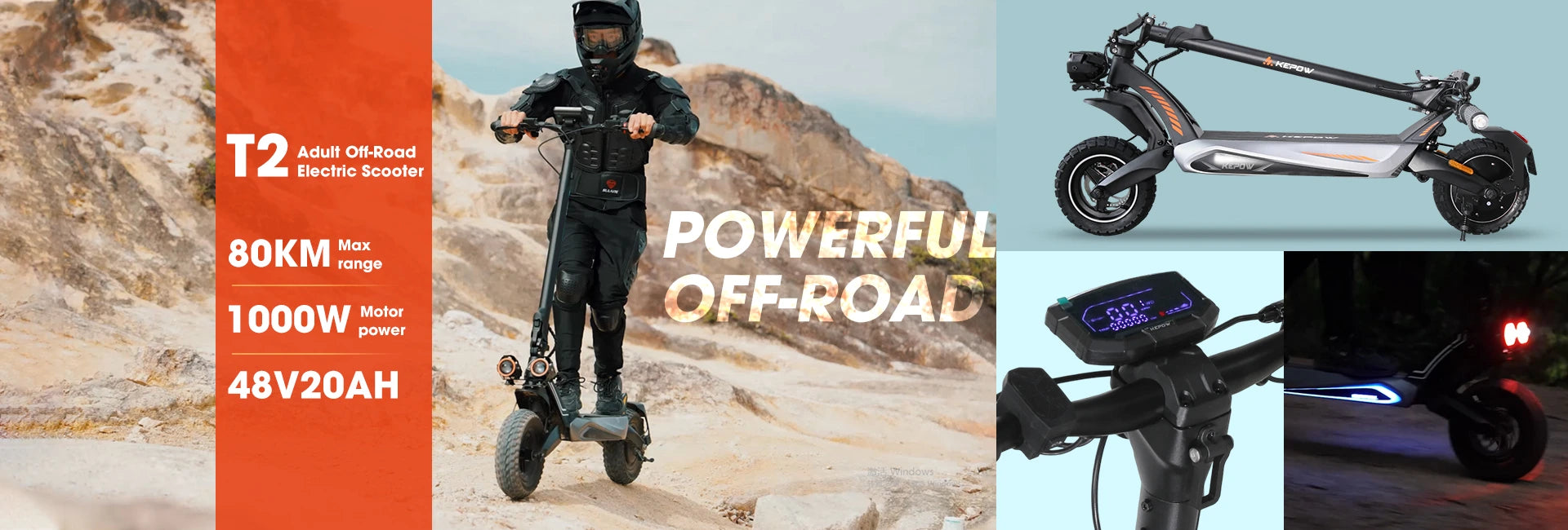 Kepow T2 E-scooter 1000w